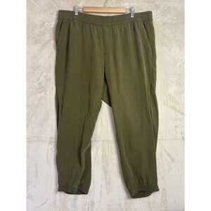 Old Navy Women's 2X Olive Green‎ Pull-On Jogger Style Hi-Rise Comfy Pants Rayon